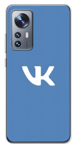 Чехол с принтом "Лого ВК" для Xiaomi 12 / 12X