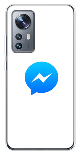 Чехол с печатью "messenger logo" для Xiaomi 12 / 12X
