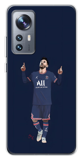 Силиконовый чехол с изображением "Месси в ПСЖ" для Xiaomi 12 / 12X