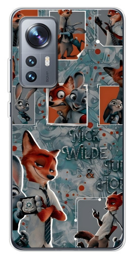 Чехол с принтом "Ник и Джуди" для Xiaomi 12 / 12X