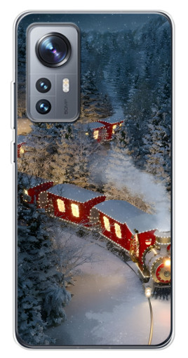 Чехол с печатью "Новогодний поезд" для Xiaomi 12 / 12X