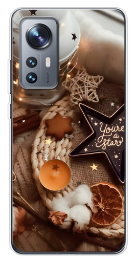 Чехол с печатью "Новогодняя атмосфера" для Xiaomi 12 / 12X