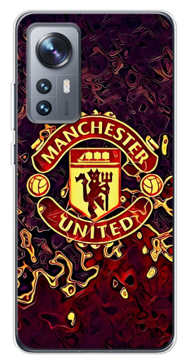 Силиконовый чехол с изображением "Огненный Манчестер" для Xiaomi 12 / 12X