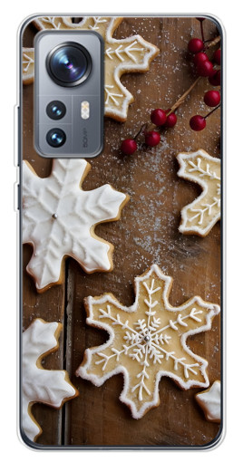 Чехол с принтом "Пряники снежинки" для Xiaomi 12 / 12X