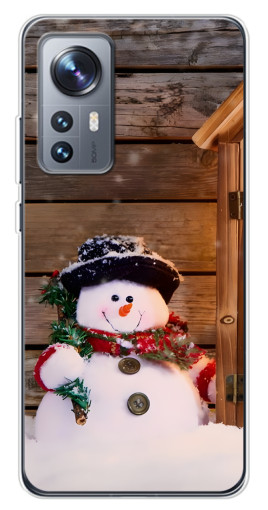 Чехол с принтом "Рождественский снеговик" для Xiaomi 12 / 12X