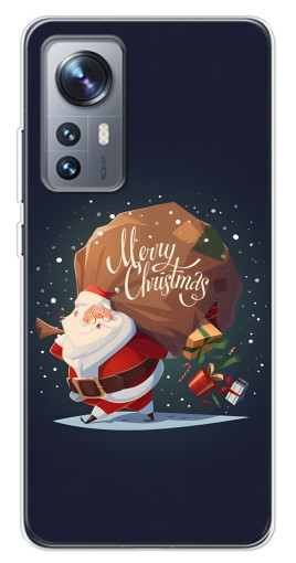Чехол с печатью "Санта с подарками" для Xiaomi 12 / 12X