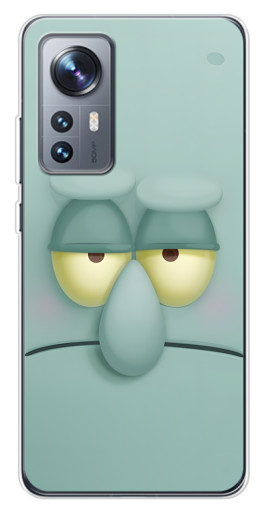 Чехол с картинкой "Сквидвард" для Xiaomi 12 / 12X