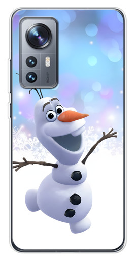 Чехол с картинкой "Снеговик Олаф" для Xiaomi 12 / 12X