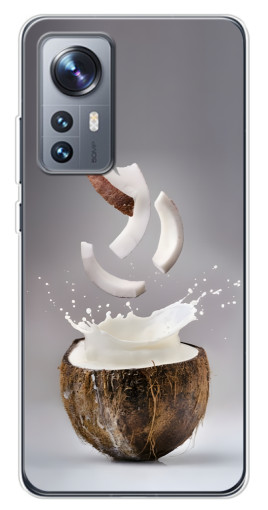 Чехол с картинкой "Стакан кокоса" для Xiaomi 12 / 12X