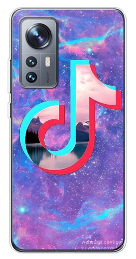 Чехол с картинкой "ТикТок мраморный" для Xiaomi 12 / 12X