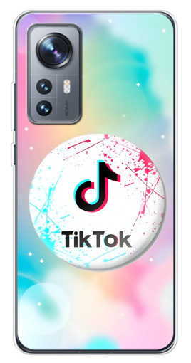 Чехол с картинкой "TikTok принт" для Xiaomi 12 / 12X