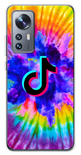 Силиконовый чехол с изображением "TikTok в красках" для Xiaomi 12 / 12X