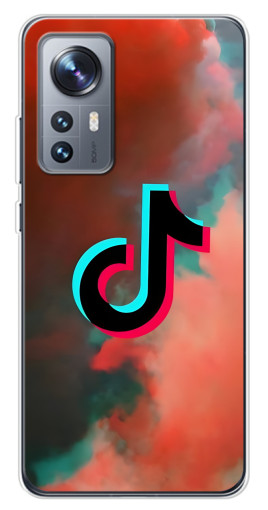 Чехол с картинкой "ТикТок в тучах" для Xiaomi 12 / 12X