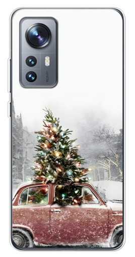 Чехол с принтом "Елка в машине" для Xiaomi 12 / 12X