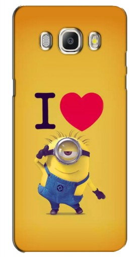 Чехол с картинкой «I Love Minion» для Samsung Galaxy J5 2016 / J510 / J5108