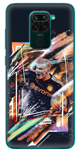 Силиконовый чехол с изображением "АРТ Haaland" для Xiaomi Redmi 10X