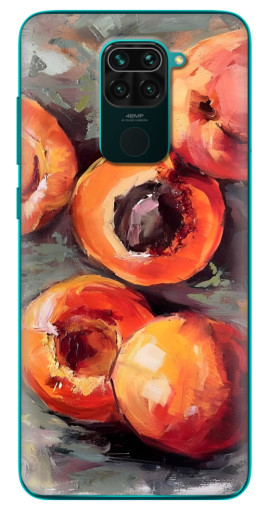 Чехол с печатью "Картина персики" для Xiaomi Redmi 10X