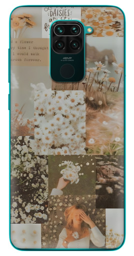 Силиконовый чехол с изображением "Коллаж ромашек " для Xiaomi Redmi 10X