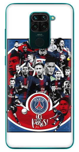 Чехол с печатью "Команда PSG" для Xiaomi Redmi 10X