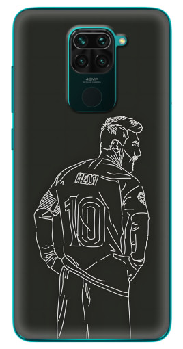 Чехол с печатью "Контур Месси" для Xiaomi Redmi 10X