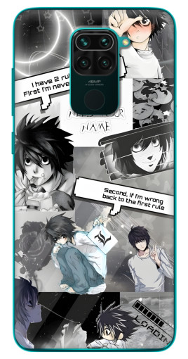 Силиконовый чехол с изображением "L - Death note" для Xiaomi Redmi 10X