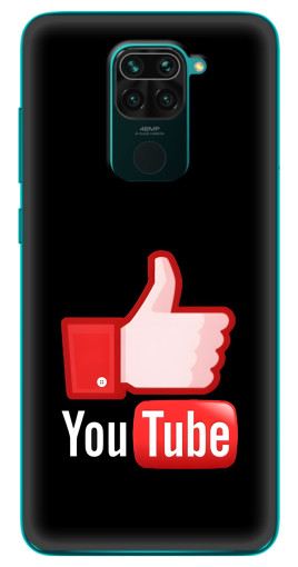 Чехол с принтом "Лайк YouTube" для Xiaomi Redmi 10X