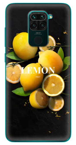Чехол с принтом "Лимон на черном" для Xiaomi Redmi 10X