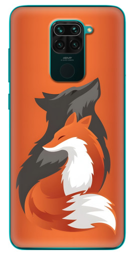 Силиконовый чехол с изображением "Лиса ART" для Xiaomi Redmi 10X