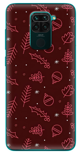 Чехол с принтом "Листочки и шары" для Xiaomi Redmi 10X