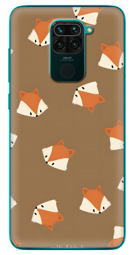 Силиконовый чехол с изображением "Лисёнки" для Xiaomi Redmi 10X