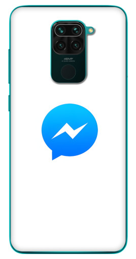 Силиконовый чехол с изображением "messenger logo" для Xiaomi Redmi 10X