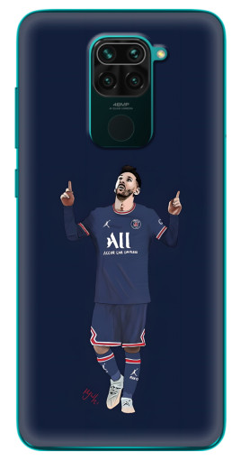 Чехол с печатью "Месси в ПСЖ" для Xiaomi Redmi 10X