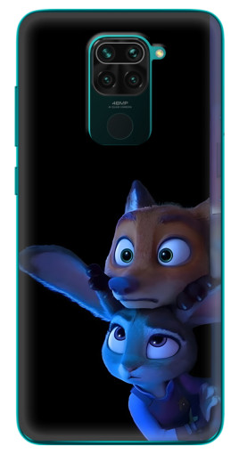 Силиконовый чехол с изображением "Ник и Джуди" для Xiaomi Redmi 10X