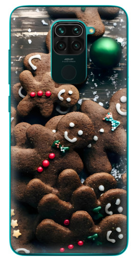 Чехол с картинкой "Новогодние человечки" для Xiaomi Redmi 10X