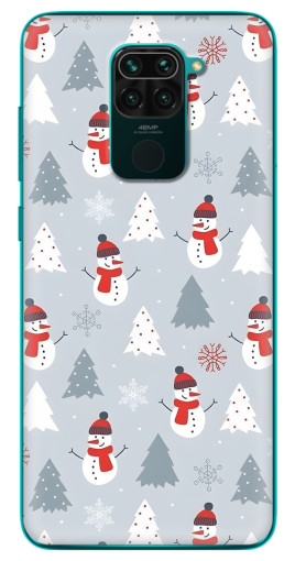 Чехол с принтом "Новогодний фон" для Xiaomi Redmi 10X
