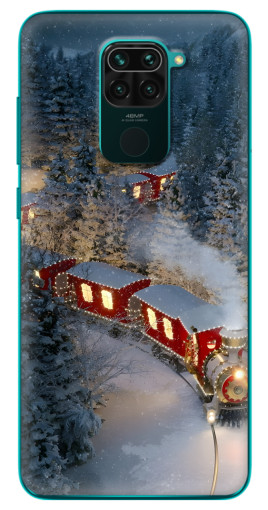Чехол с печатью "Новогодний поезд" для Xiaomi Redmi 10X
