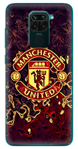 Чехол с печатью "Огненный Манчестер" для Xiaomi Redmi 10X