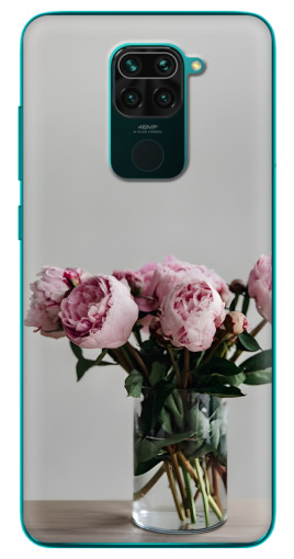 Чехол с принтом "Пионы в вазе" для Xiaomi Redmi 10X