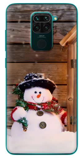 Чехол с печатью "Рождественский снеговик" для Xiaomi Redmi 10X