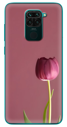 Силиконовый чехол с изображением "Розовый тюльпан" для Xiaomi Redmi 10X