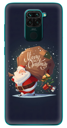 Силиконовый чехол с изображением "Санта с подарками" для Xiaomi Redmi 10X