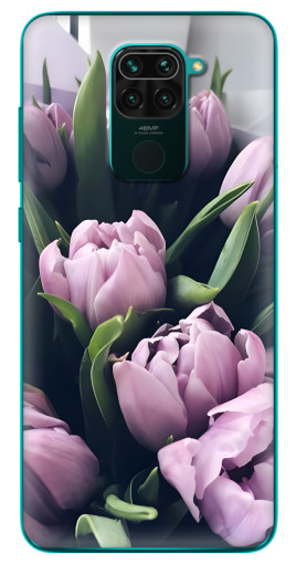 Чехол с печатью "Сиреневые тюльпаны" для Xiaomi Redmi 10X