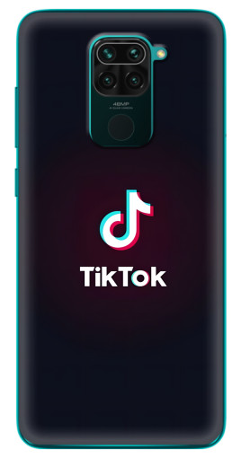 Чехол с картинкой "TikTok темный" для Xiaomi Redmi 10X