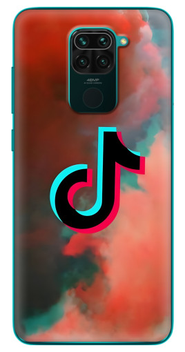 Силиконовый чехол с изображением "ТикТок в тучах" для Xiaomi Redmi 10X