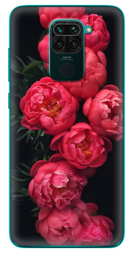Силиконовый чехол с изображением "Яркие пионы" для Xiaomi Redmi 10X