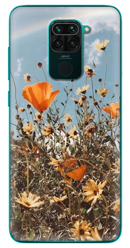 Чехол с печатью "Желтые цветы" для Xiaomi Redmi 10X