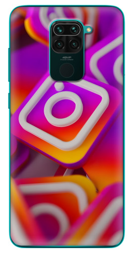 Силиконовый чехол с изображением "Значки Инстаграм" для Xiaomi Redmi 10X