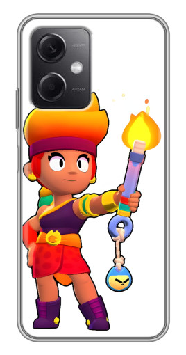 Силиконовый чехол с изображением "Amber Бравл старс" для Xiaomi Redmi Note 12 (5G)