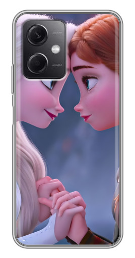 Силиконовый чехол с изображением "Анна и Ельза" для Xiaomi Redmi Note 12 (5G)