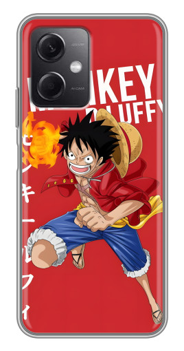 Чехол с картинкой "Атакующий D Luffy" для Xiaomi Redmi Note 12 (5G)
